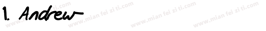 1. Andrew字体转换